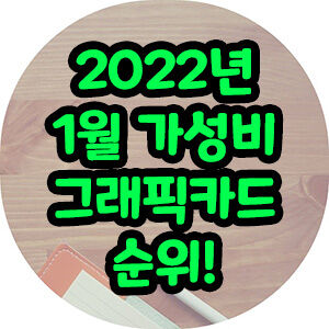 2022년 1월 가성비 그래픽카드 추천 및 순위 • Down-Gosu